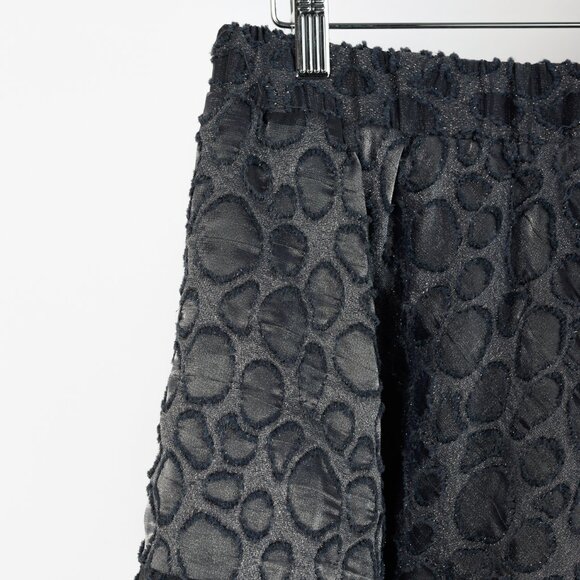 Co PF/16 Grey Metallic Spotted-Jacquard Gathered Mini Skirt - Picture 5 of 8